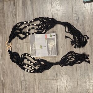 New box damaged 2 pc. Macrame' plant hangers Cotton fits planters 6-8" 36"